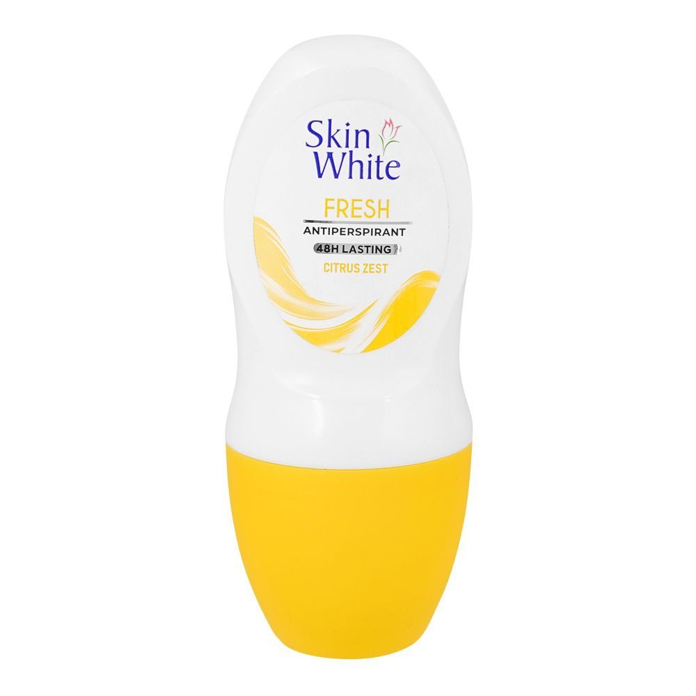 SkinWhite Fresh Antiperspirant Deodorant Roll On with Citrus Zest, 50ml