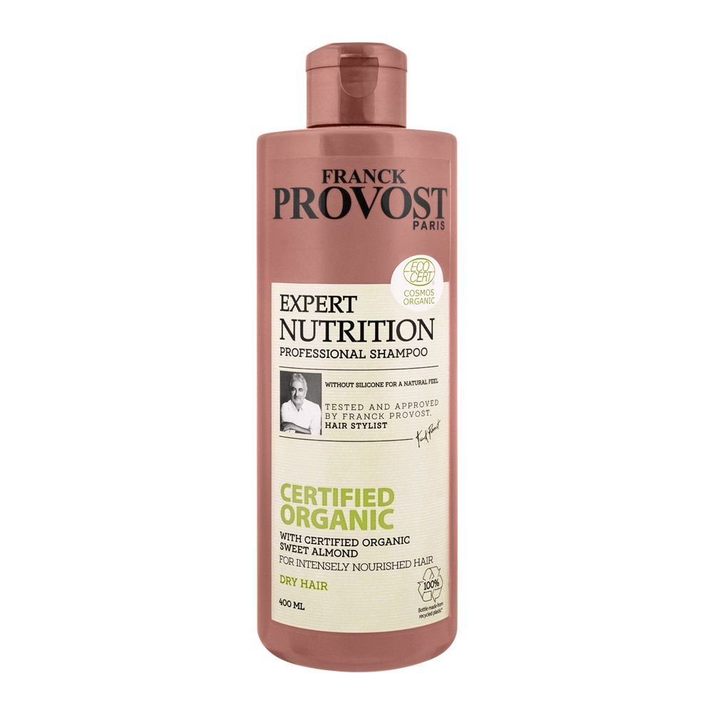 Franck Provost Paris Expert Nutrition Professional Shampoo, For Intensely Nourished Hair, Dry Hair, 400ml
