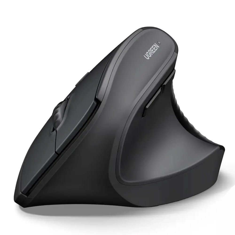 UGreen Multi-Mode Wireless Vertical Mouse Black, 4000DPI, 65042
