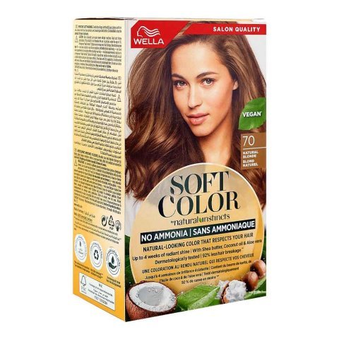 Wella Soft Color Natural Instincts Kit, 7/0 Natural Blonde