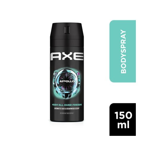 Axe Apollo Aromatic Sage & Cedarwood Scent 48H All Over Fresh Deodorant Body Spray, For Men, 150ml