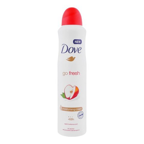 Dove Go Fresh Apple & White Tea Scent Women Deodorant Spray, 250ml