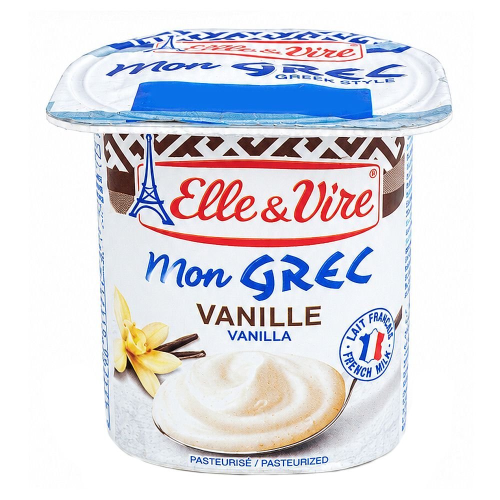 Elle & Vire Vanilla Greek Style Yoghurt, 125g
