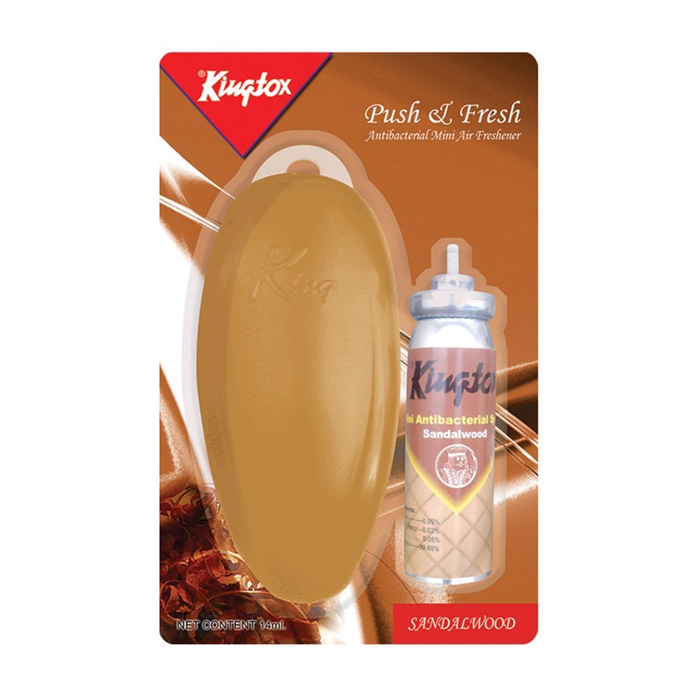 Kingtox Push & Fresh Sandal Mini Air Freshener Refill, 14ml