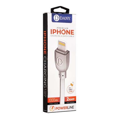 Dany Powerline Premium iPhone Charging & Data Cable, SI-100