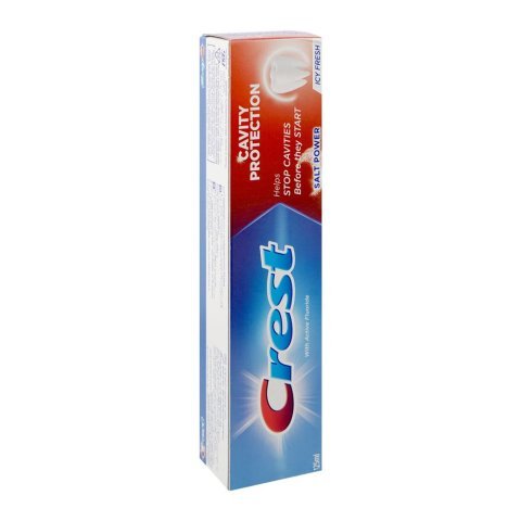 Crest Salt Power Icy Fresh With Active Flouride Cavity Protection Toothpaste, 125ml