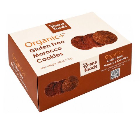 Reana Food Organic Morocco Cookies, Gluten Free, 310g