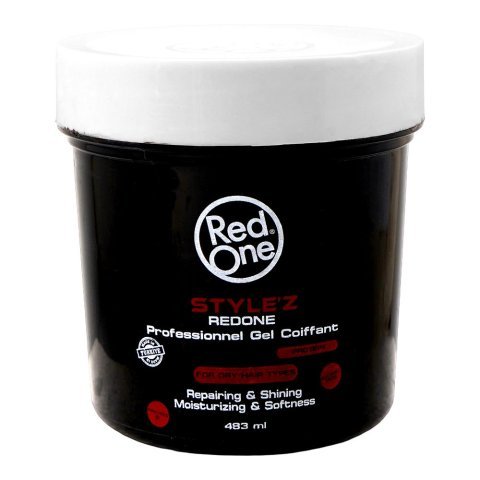 Red One Style'z Protein Professional Gel Coiffant, Alcohol Free, For Dry Hair, 483ml