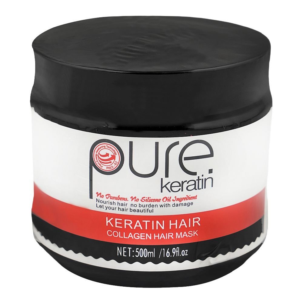 Asiana Pure Keratin Hair Collagen Hair Mask, Paraben & Silicone Free, For Damaged Hair, 500ml