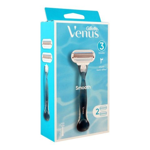 Gillette Venus Smooth Women's Razor + 2 Cartridges