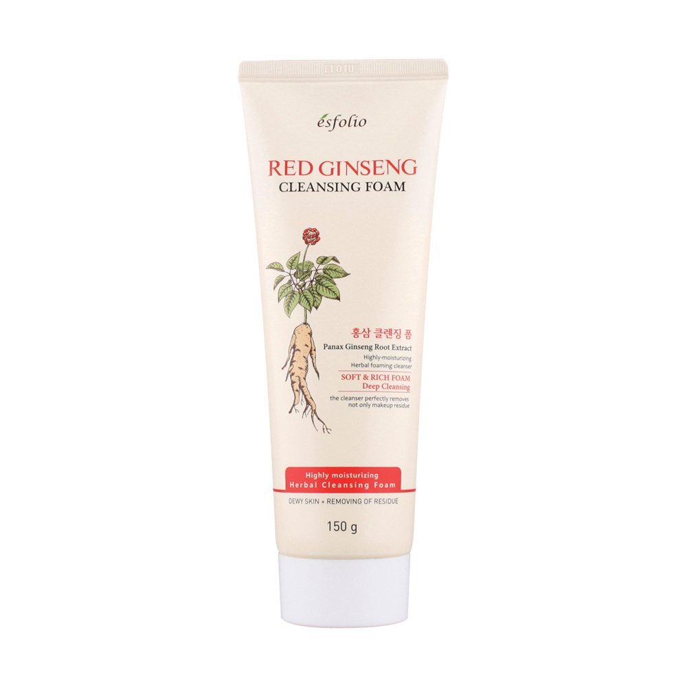 Esfolio Red Ginseng Cleansing Foam, 150g