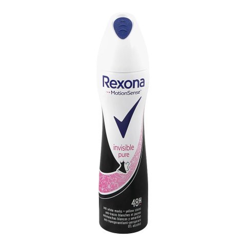 Rexona Motion Senses Women Invisible Pure Body Spray, Alcohol Free, Anti-Perpirant, 200ml