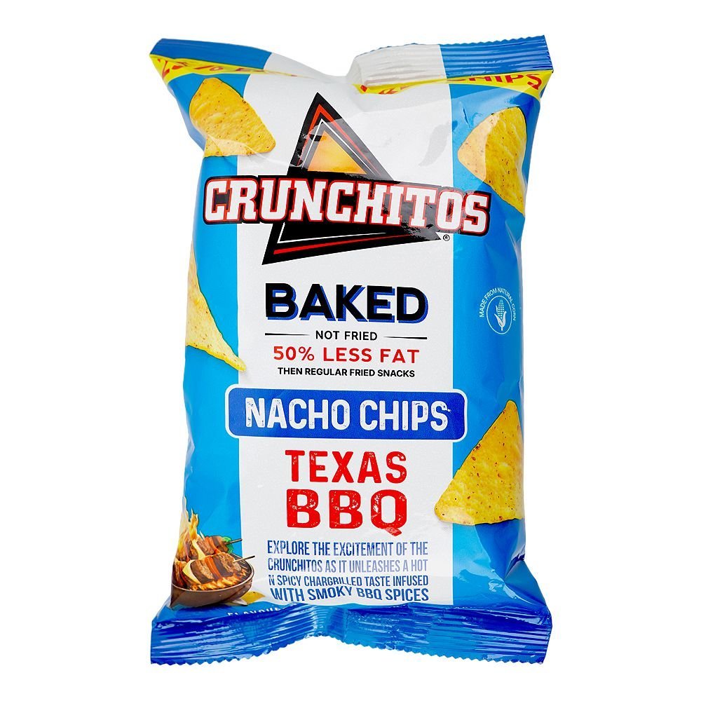 Crunchitos Baked Texas BBQ Nacho Chips, 75g