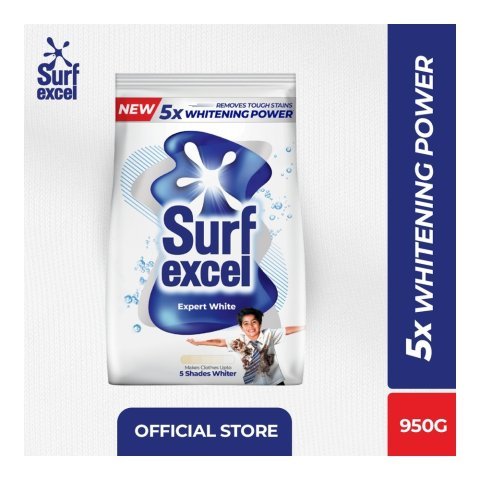 Surf Excel Expert White Washing Powder, 950g