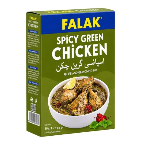 Falak Spicy Green Chicken Masala, 50g