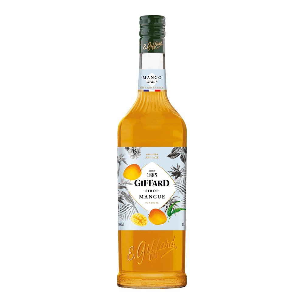 Giffard Mango Apple Syrup, 1 Liter Bottle