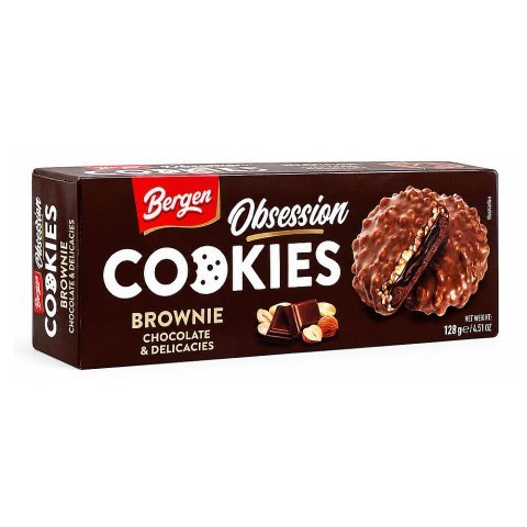 Bergen Brownie Chocolate & Delicacies Cookies, 128g