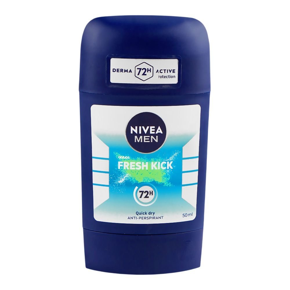 Nivea Men 72H Fresh Kick Deodorant Stick, Anti-Perspirant, 50ml