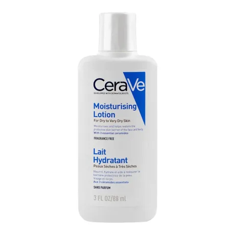 CeraVe Fragrance Free Moisturising Lotion, Fragrance Free, For Dry To Very Dry Skin, 88ml