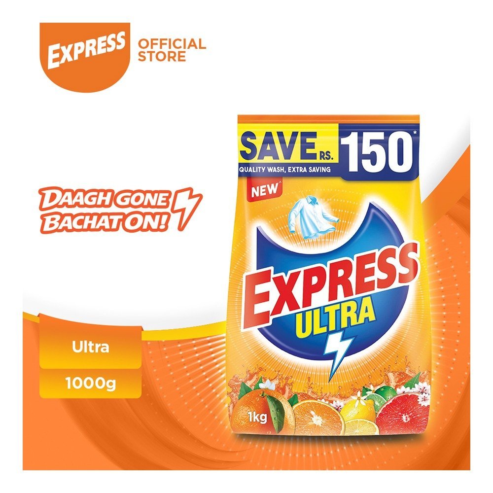 Express Ultra Detergent Washing Powder 1000g