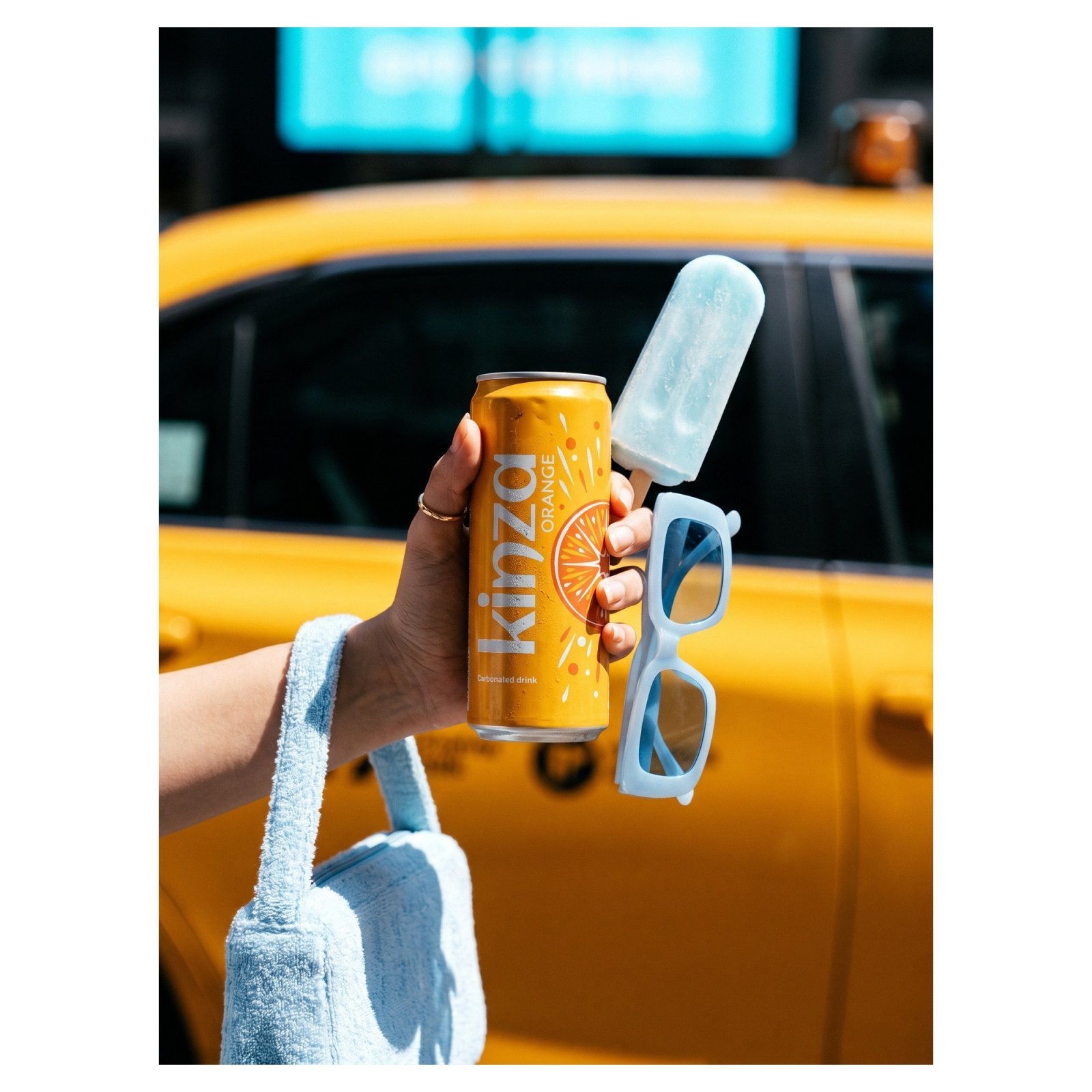 Kinza Orange Carbonated Drink, 250ml