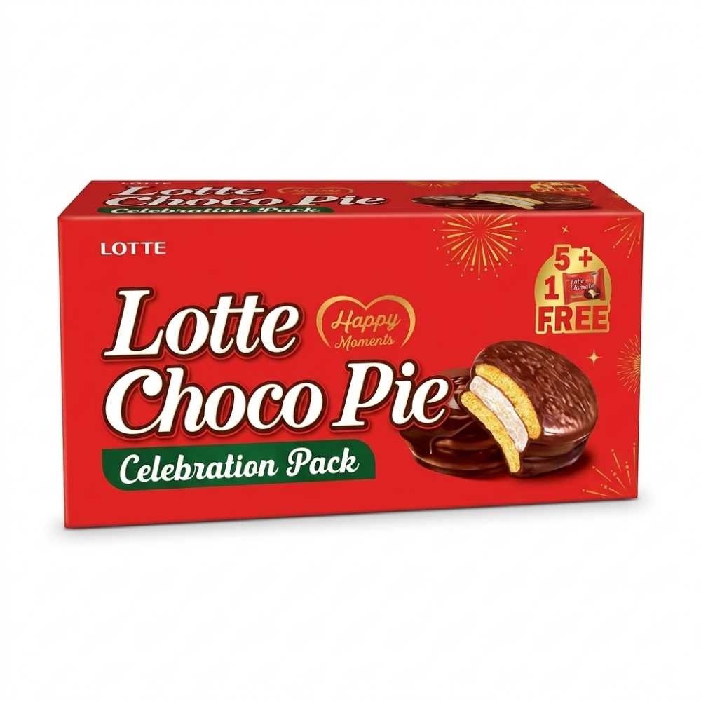 Lotte Choco Pie, 6-Pack, 168g