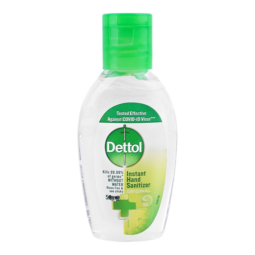 Dettol 99.9% Hand Sanitizer, 50ml