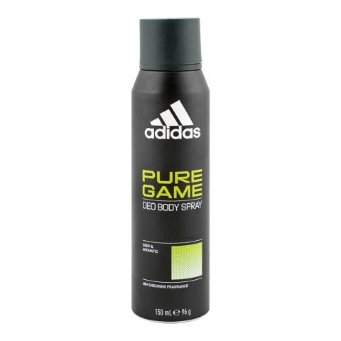 Adidas Pure Game 48H Deep & Aromatic Deodorant Body Spray, For Men, 150ml