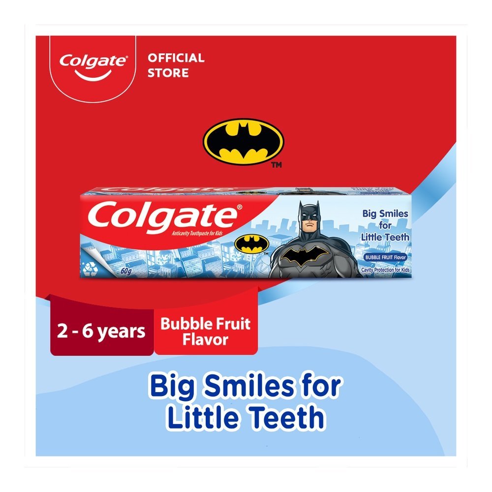 Colgate Batman Bubble Fruit Flavor Kids Toothpaste, 60g