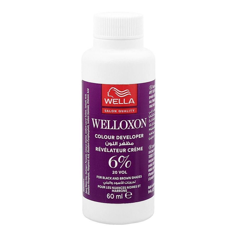 Wella Welloxon Perfect White 6% 20 Vol Developer, Salicylic Acid, 60ml