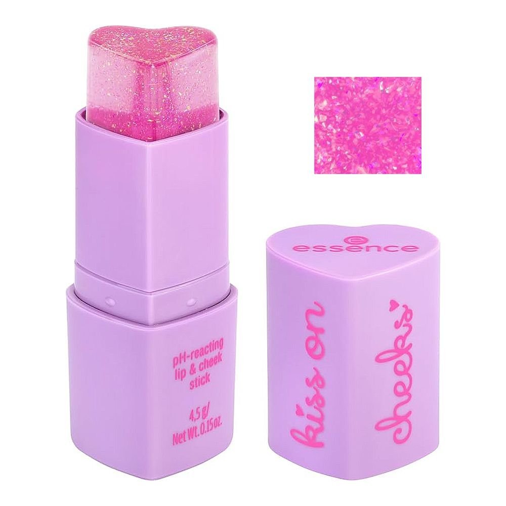 Essence Kiss On Cheeks Lip & Cheek Stick, Vegan, 01 Be Mine, 4.5g