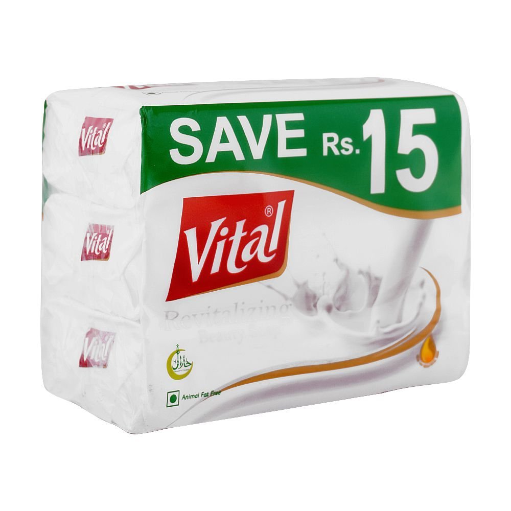 Vital Beauty Soap Revitalizing, Trio Pack, 3 x 128g