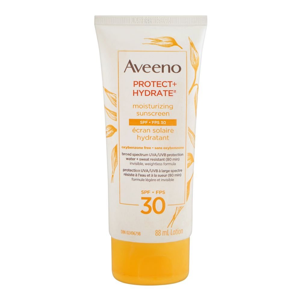 Aveeno Protect + Hydrate Moisturizing Sunscreen Lotion, SPF30, 88ml