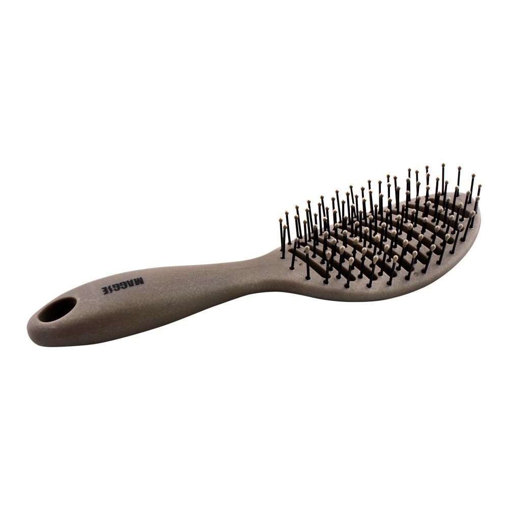 Maggie Hair Brush, Grey, Oval Shape, MGVT-13