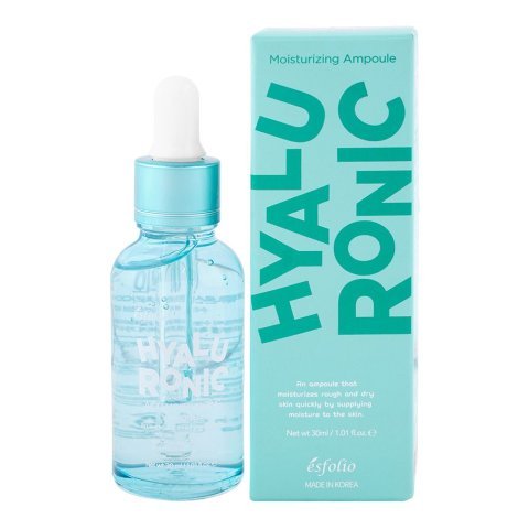 Esfolio Moisturizing Ampoule, Hyaluronic Acid, Sodium Hyaluronate, For Rough & Dry Skin, 30ml