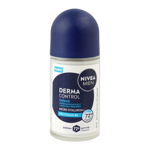 Nivea Derma Control Defend Roll On, Anti-Perspirant, Alcohol Free, Pro-Vitamin B5, 50ml