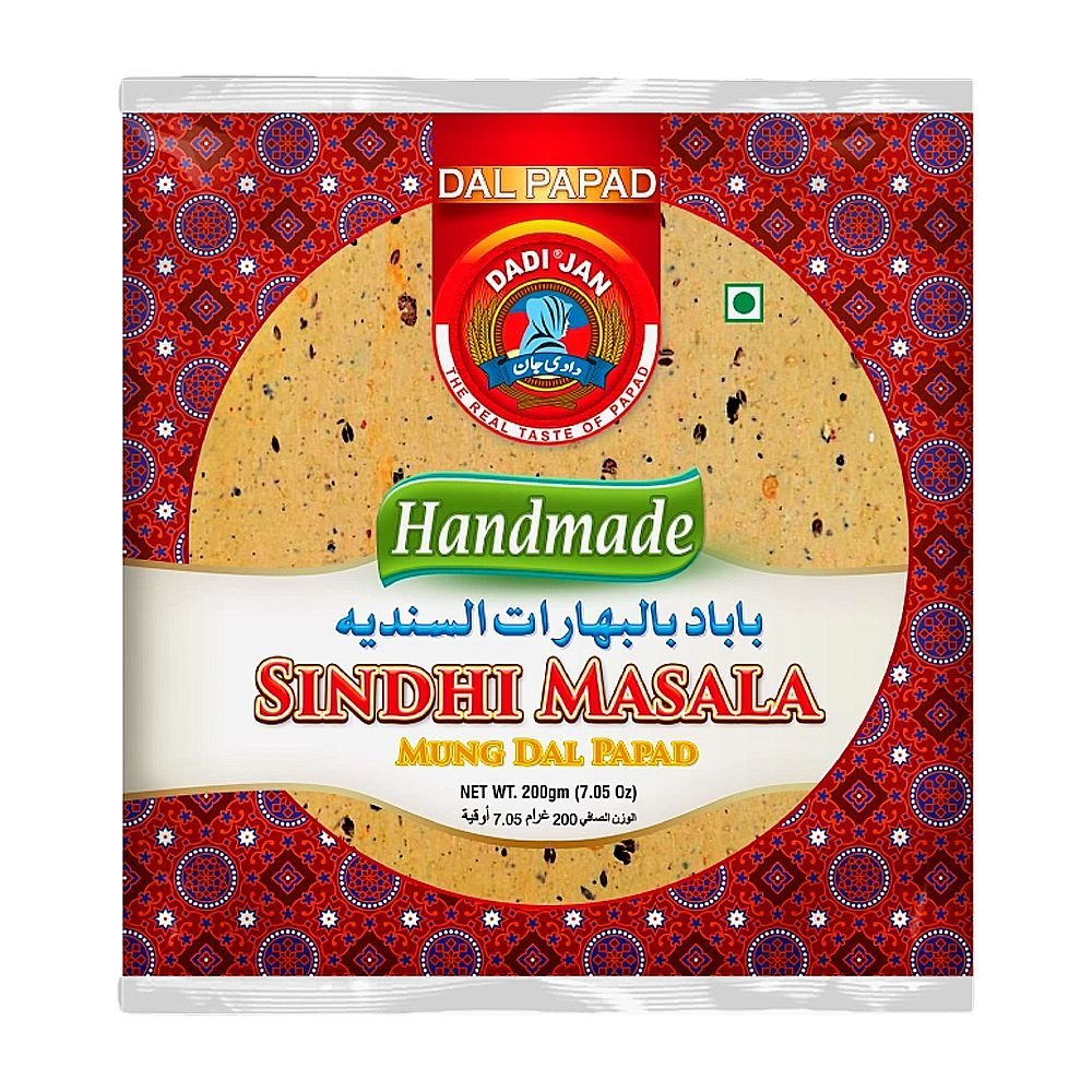 Dadi Jan Sindhi Masala Mung Daal Papad, 200g