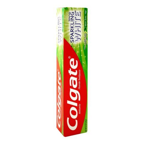 Colgate Baking Soda Sparkling White Mint Zing Toothpaste, Gluten Free, 226g