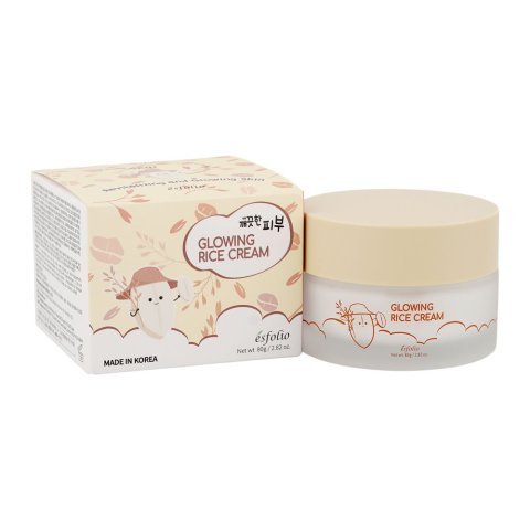 Esfolio Pure Skin Glowing Rice Cream, Rice Extract, 80g