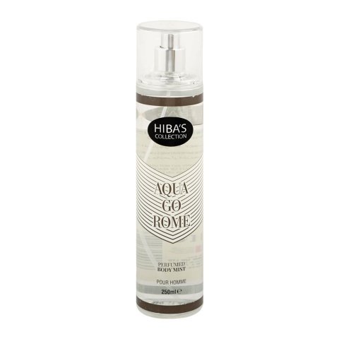 Hiba's Collection Aqua Go Rome Perfumed Pour Homme Body Mist, For Men, 250ml