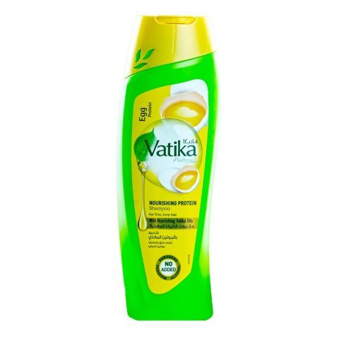 Dabur Vatika Naturals Egg Protein Nourishing Protein Shampoo, For Thin & Limp Hair, 185ml