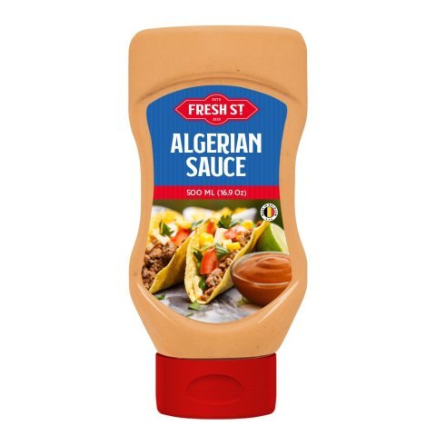 Fresh St. Algerian Sauce, Creamy Spicy Burger Sauce, Tomato, Chili & Chipotle, For Shawarma, Wraps, Fries & Grilled Meats, Squeeze Bottle, 500ml