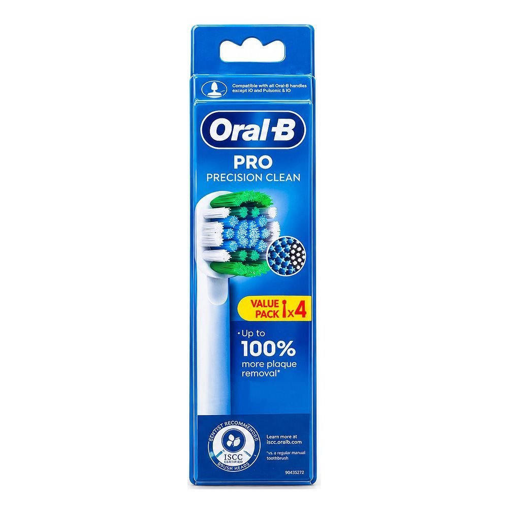 Oral-B Pro Precision Clean Replacement Brush Heads, 4-Pack
