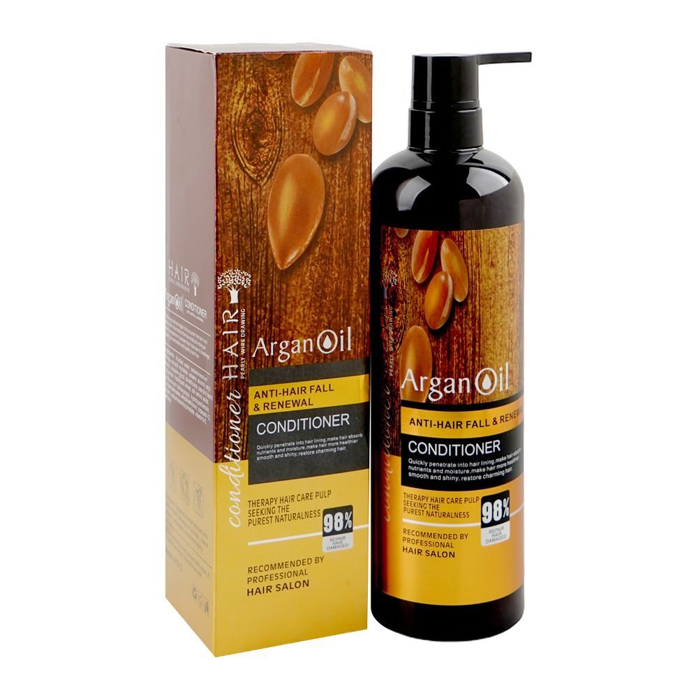 Argan Oil Anti-Hair Fall & Renewal Conditioner, Glycerin, Vitamin B5, For Hair Fall, 900ml