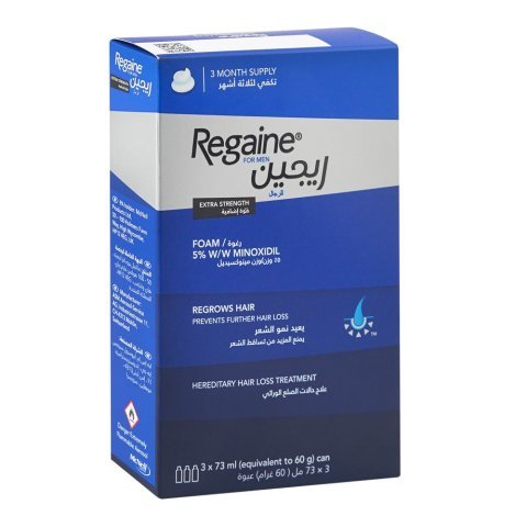 McNeil Regaine For Men Foam 5% Hair Loss Treatment, 3 X 73ml