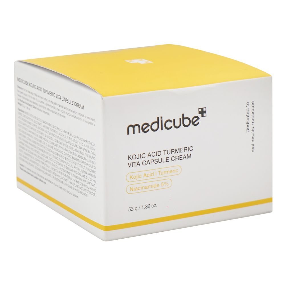 Medicube Kojic Acid Turmeric Vita Capsule Cream, Niacinamide, Kojic Acid, For Dull Skin, 53g