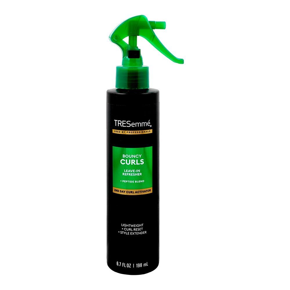 Tresemme Bouncy Curls Leave-In Refresher + Peptide Blend 2nd Day Curl Activator, Lactic Acid, 198ml