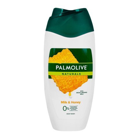 Palmolive Naturals Moisturizing Body Wash With Milk & Honey, 0% Parabens, 225ml