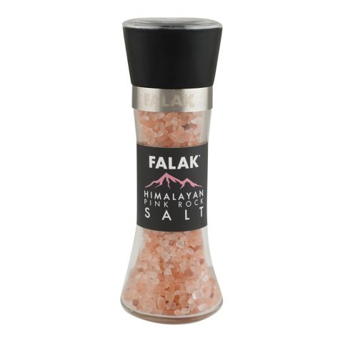 Falak Himalayan Pink Rock Salt, 200g, Grinder Bottle