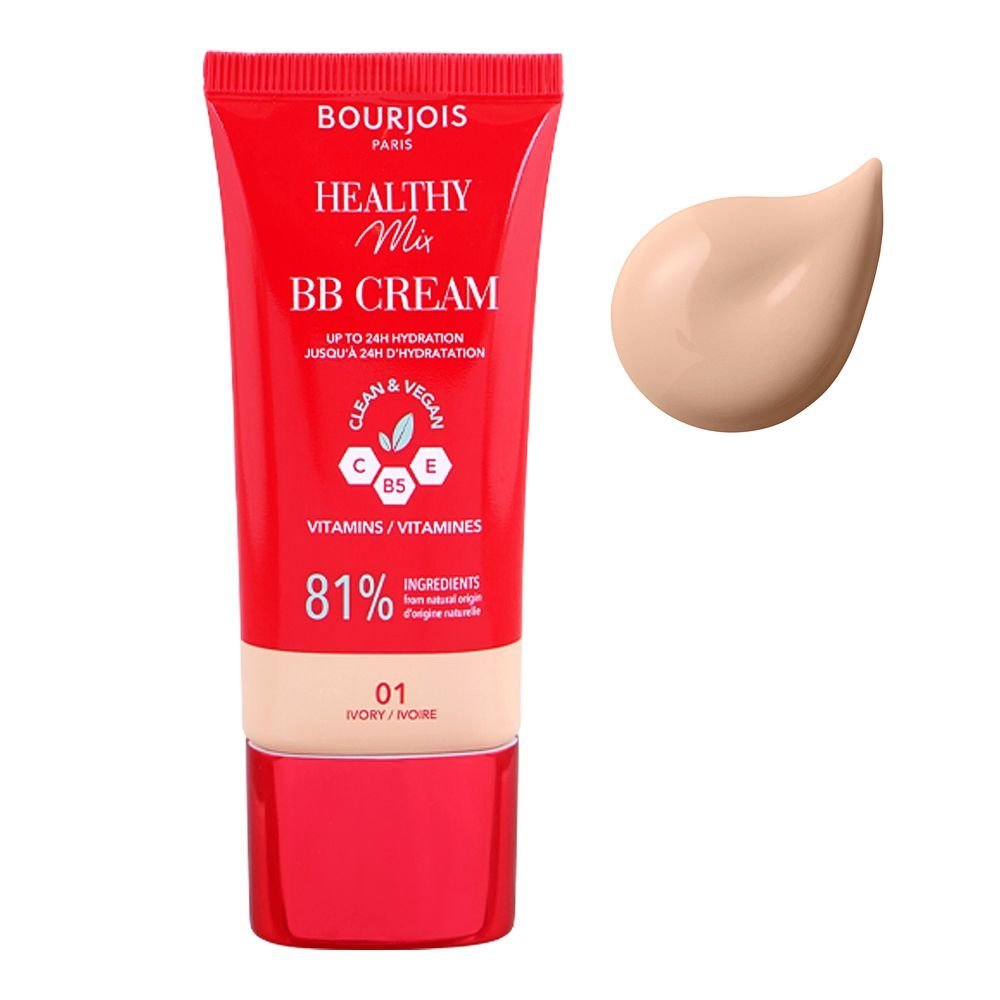 Bourjois Healthy Mix BB Cream, Clean & Vegan, 30ml, 01 Ivory